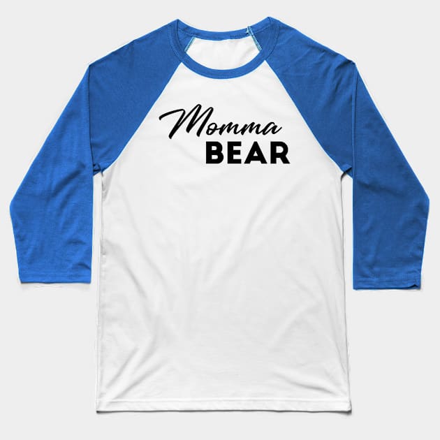 Momma Bear Baseball T-Shirt by Inspire Creativity